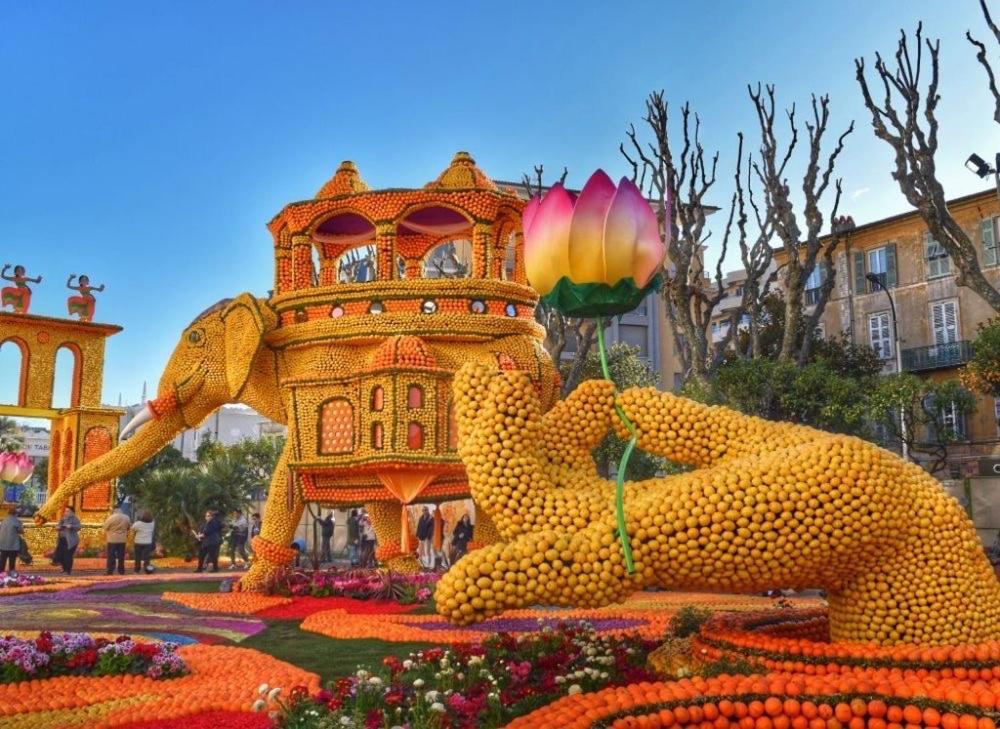 Menton Studio Face Au Jardin Bioves Fetes Des Citrons 3Min De La Mer Apartamento Exterior foto